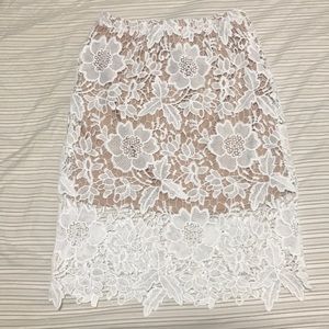 Lace Pencil Skirt